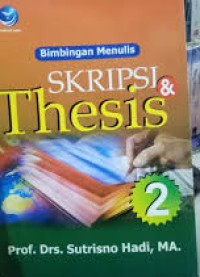 Bimbingan menulis skripsi thesis