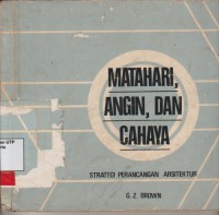 Matahari, angin, dan cahaya (strategi perancangan arsitektur)