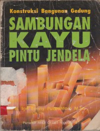 Sambungan kayu pintu jendela