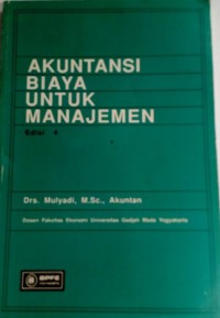 Akuntansi biaya untuk manajemen