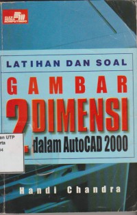 Gambar 2 dimensi dalam autocad 2000