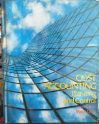 Cost accounting planning and control