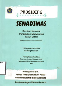 Prosiding senadimas seminar nasional pengabdian masyarakat tahun 2018