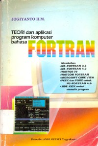 Teori dan aplikasi program komputer bahas FORTRAN