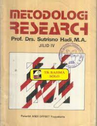 Metodologi research jilid 3