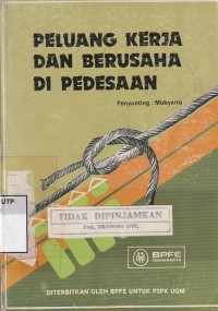 Peluang kerja dan berusaha di perdesaan