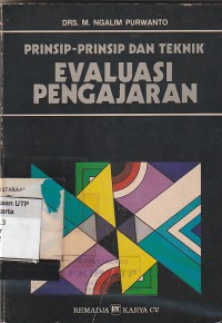 Prinsip-prinsip dan teknik evaluasi pengajaran