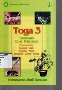 Toga 3 tanaman obat keluarga