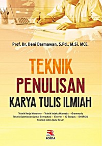 Teknik penulisan karya tulis ilmiah