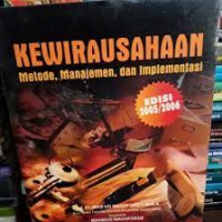 Kewirausahaan : metode, manajemen, dan implementasi