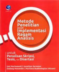 Metode penelitian dalam implementasi ragam analisis