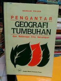 Pengantar geografi tumbuhan dan beberapa ilmu serumpun