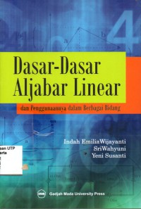 Dasar-dasar aljabar linear dan penggunaaannya