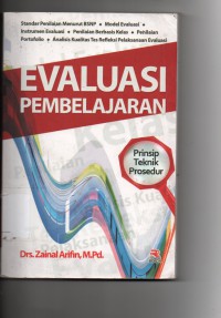 Evaluasi pembelajaran : prinsip teknik prosedur (cet 4)