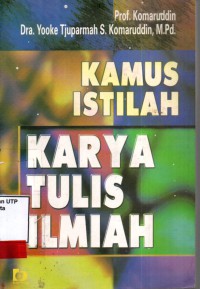 Kamus istilah karya tulis ilmiah